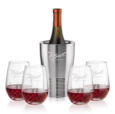 Genoa Wine Cooler & Templeton Stemless Wine Set - Barware Gift Sets