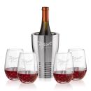 Genoa Wine Cooler & Templeton Stemless Wine Set