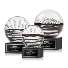 Serenity Award on Square Marble - Black - Between $80 and $150