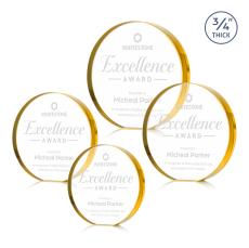 Gainsborough Circle Award - Gold - Crystal Awards