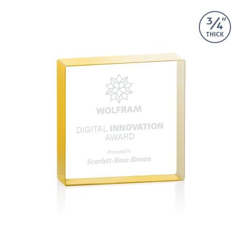 Recognition Awards - Crystal Awards - Upton Square Award - Gold