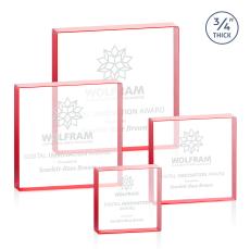 Upton Square Award - Red - Square Awards