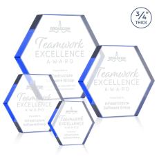 Gilford Hexagon Award - Blue - Shop by Recipient