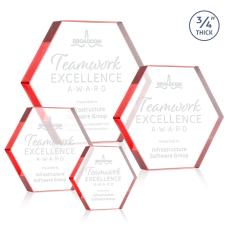 Gilford Hexagon Award - Red - Shop by Recipient