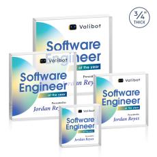 Upton Square VividPrint Award - Clear - Square Awards