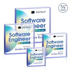 Upton Square VividPrint Award - Blue - Square Awards