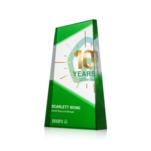 Recognition Awards - Crystal Awards - Amstel VividPrint&trade; Award - Green