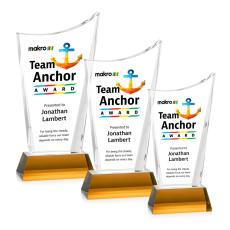 Burnett VividPrint Award on Newhaven Base - Amber - Shop by Recipient