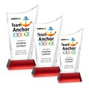 Burnett VividPrint&trade; Award on Newhaven Base - Red