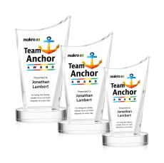 Burnett VividPrint Award on Alberton Base - Clear - Crystal Awards