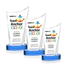 Burnett VividPrint Award on Alberton Base - Sky Blue - Over $150