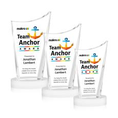 Burnett VividPrint Award on Alberton Base - White - Over $150