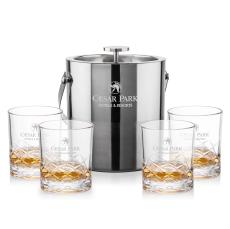 Catania Ice Bucket & Brentwood On-the-Rocks Set - Barware Gift Sets