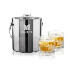 Catania Ice Bucket & Caldari On-the-Rocks Set - Corporate Gifts