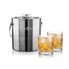 Catania Ice Bucket & Durham On-the-Rocks Set - Corporate Gifts