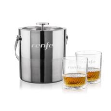 Catania Ice Bucket & Drysdale On-the-Rocks Set - Corporate Gifts