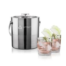 Catania Ice Bucket & Newkirk On-the-Rocks Set - Barware
