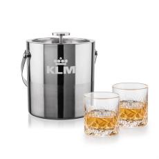 Catania Ice Bucket & Park Lane On-the-Rocks Set - Corporate Gifts