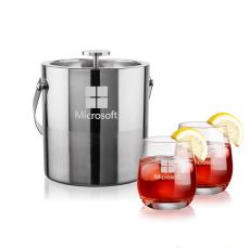 Catania Ice Bucket & Salem On-the-Rocks Set - Corporate Gifts