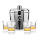 Pescara Ice Bucket & Arcadia On-the-Rocks Set