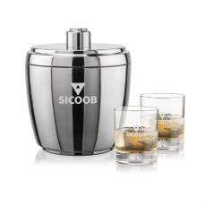 Pescara Ice Bucket & Bastia On-the-Rocks Set - Corporate Gifts