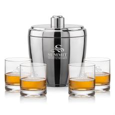 Pescara Ice Bucket & Dresden On-the-Rocks Set - Barware Gift Sets