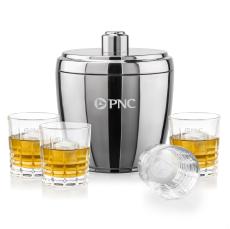 Pescara Ice Bucket & Fortino On-the-Rocks Set - Barware Gift Sets