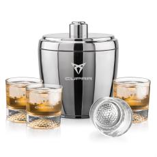 Pescara Ice Bucket & Fairway On-the-Rocks Set - Barware Gift Sets