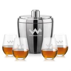 Pescara Ice Bucket & Graydon On-the-Rocks Set - Barware Gift Sets