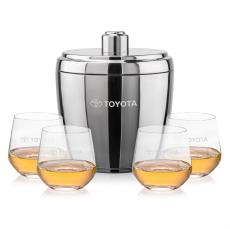 Pescara Ice Bucket & Garland On-the-Rocks Set - Barware Gift Sets
