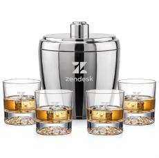 Pescara Ice Bucket & Heathfield On-the-Rocks Set - Barware Gift Sets