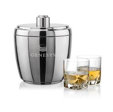 Pescara Ice Bucket & Hillcrest On-the-Rocks Set - Glasses Sets