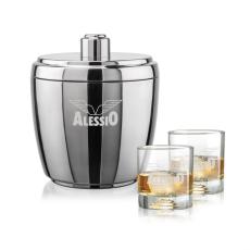 Pescara Ice Bucket & Marbella On-the-Rocks Set - Corporate Gifts