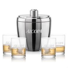 Pescara Ice Bucket & Monterey On-the-Rocks Set - Barware Gift Sets