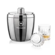 Pescara Ice Bucket & Princeton On-the-Rocks Set - Barware Gift Sets