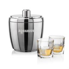 Pescara Ice Bucket & Riddell On-the-Rocks Set - Barware Gift Sets