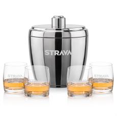 Pescara Ice Bucket & Valemount On-the-Rocks Set - Barware Gift Sets
