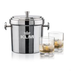 Milano Ice Bucket & Bastia On-the-Rocks Set - Barware