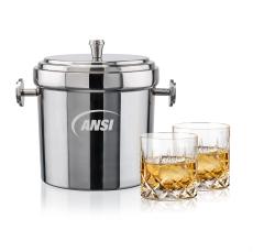 Milano Ice Bucket & Denby On-the-Rocks Set - Barware Gift Sets