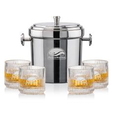 Milano Ice Bucket & Dillard On-the-Rocks Set - Barware Gift Sets