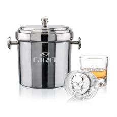 Milano Ice Bucket & Delrina Scull On-the-Rocks Set - Glasses Sets
