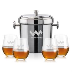 Milano Ice Bucket & Graydon On-the-Rocks Set - Barware Gift Sets