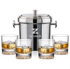 Milano Ice Bucket & Heathfield On-the-Rocks Set - Barware Gift Sets