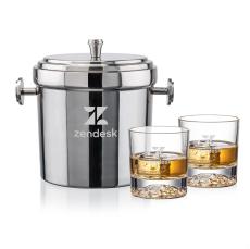 Milano Ice Bucket & Heathfield On-the-Rocks Set - Corporate Gifts