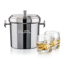 Milano Ice Bucket & Haddington On-the-Rocks Set - Barware