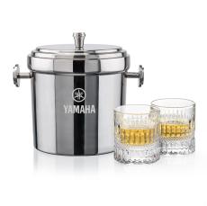 Milano Ice Bucket & Hathaway On-the-Rocks Set - Barware