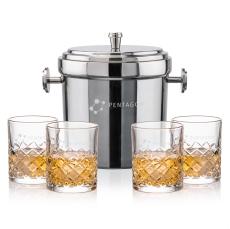 Milano Ice Bucket & Longford On-the-Rocks Set - Barware Gift Sets