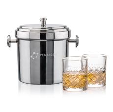 Milano Ice Bucket & Longford On-the-Rocks Set - Barware