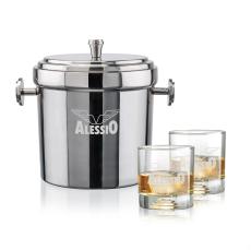 Milano Ice Bucket & Marbella On-the-Rocks Set - Glasses Sets