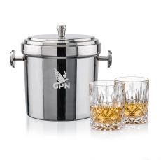 Milano Ice Bucket & RIEDEL Spey On-the-Rocks Set - Barware Gift Sets